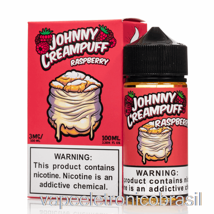 Vape Recarregável Framboesa - Johnny Creampuff - 100ml 3mg